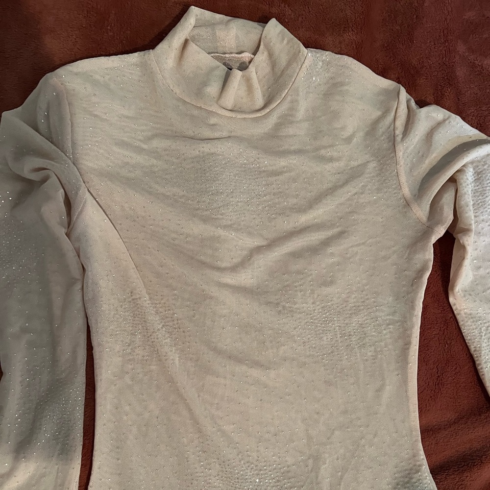 Sparkly beige color top